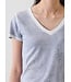 Patrick Assaraf Pima classic reverse spray vneck tee