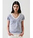 Patrick Assaraf Pima classic reverse spray vneck tee