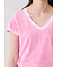 Patrick Assaraf Pima classic reverse spray vneck tee