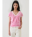 Patrick Assaraf Pima classic reverse spray vneck tee