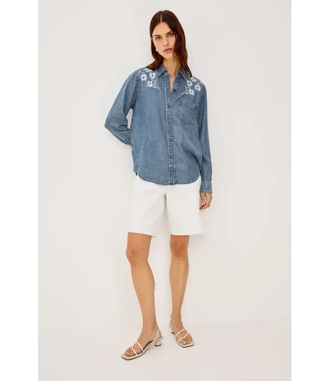 Rails Ingrid denim button down top