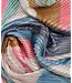 Echo Painterly compostion pleated scarf
