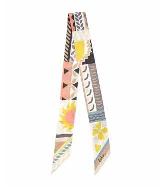 Echo Coastal collage silk ribbon scarf