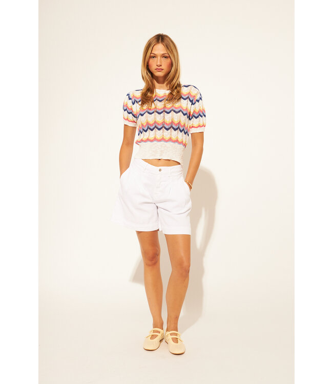 John & Jenn Luigi stripe short sleeve