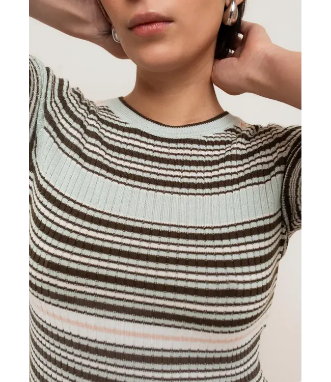 Paper Label Summer stripe shirt