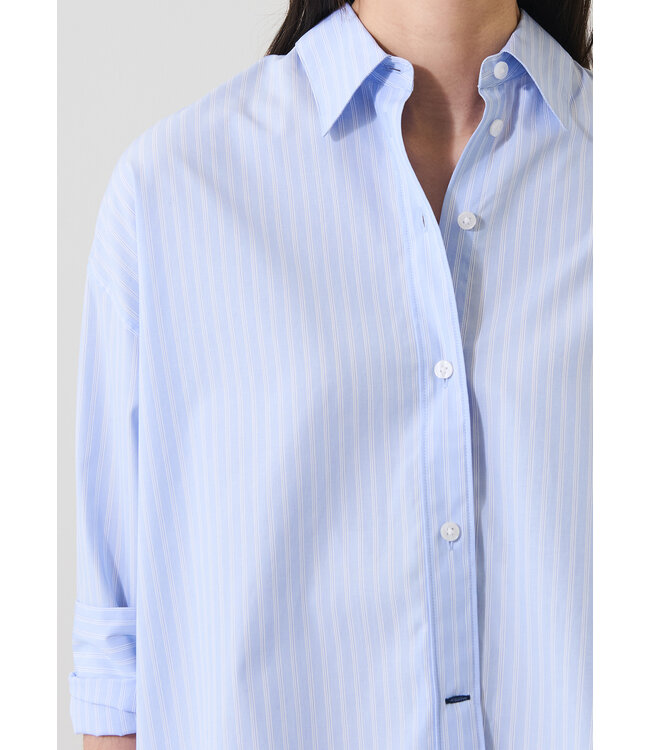 Patrick Assaraf L/S cotton boxy shirt