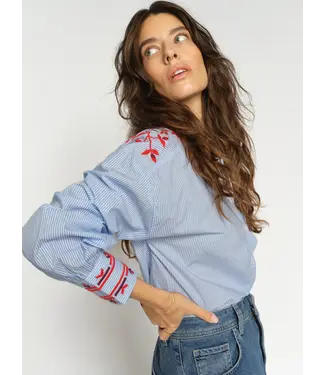 Mos Mosh Osmo stripey shirt