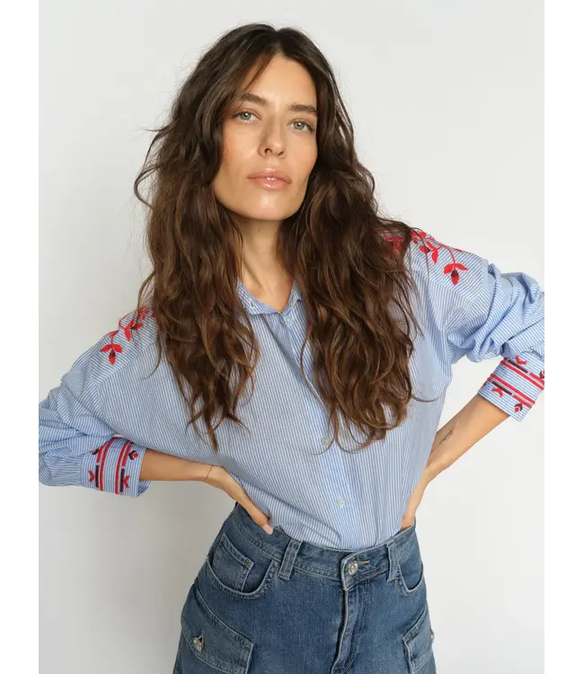 Mos Mosh Osmo stripey shirt