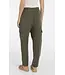 Yaya Woven straight leg cargo trouser w/pleats
