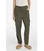 Yaya Woven straight leg cargo trouser w/pleats
