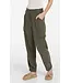 Yaya Woven straight leg cargo trouser w/pleats