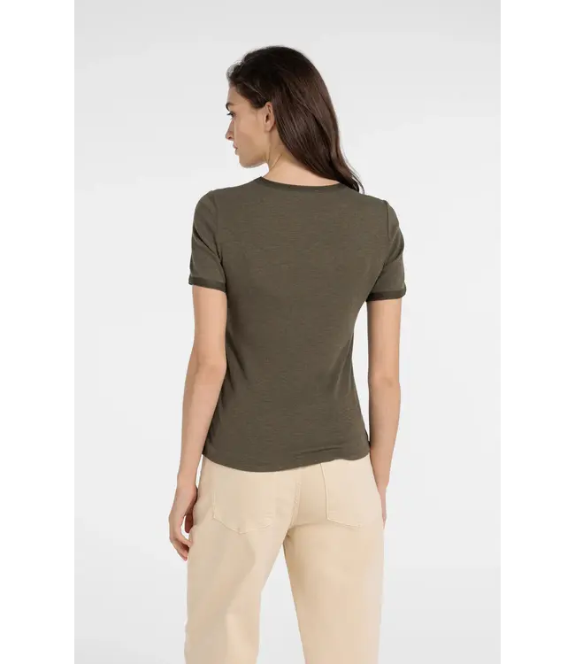 Yaya T-shirt w/mesh edge