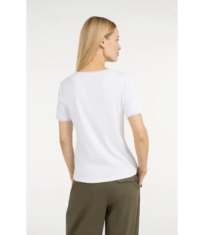 Yaya T-shirt w/mesh edge