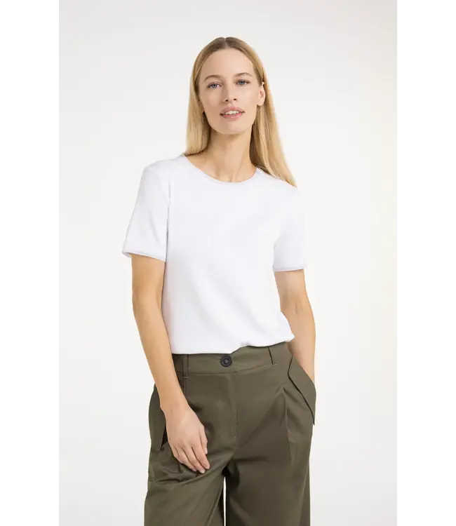 Yaya T-shirt w/mesh edge