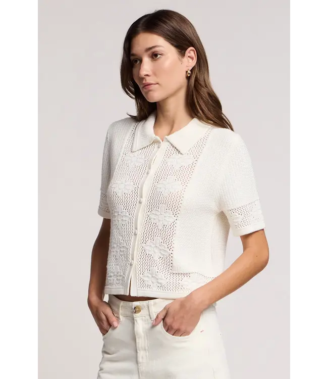 Velvet Rosemond cotton cashmere top
