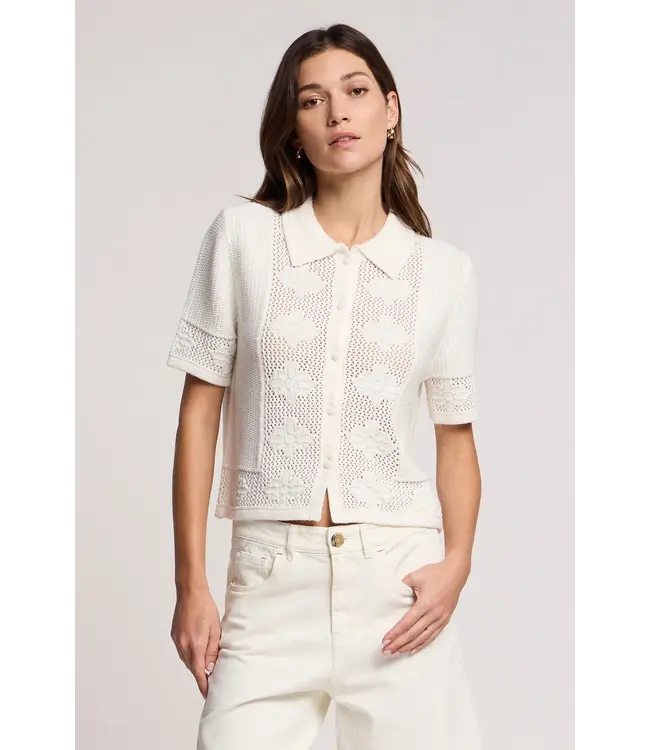 Velvet Rosemond cotton cashmere top