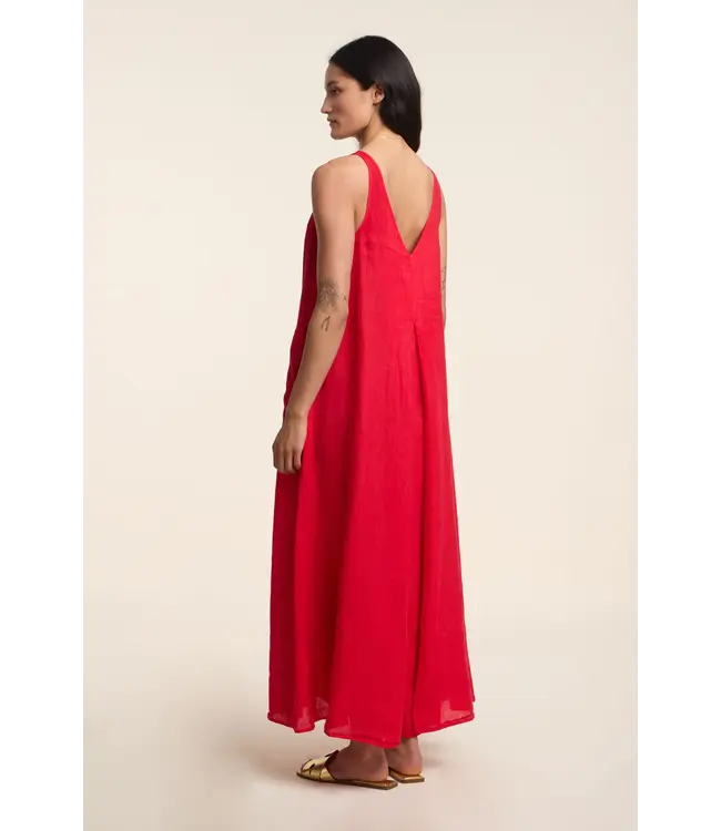 Velvet Reta woven linen dress
