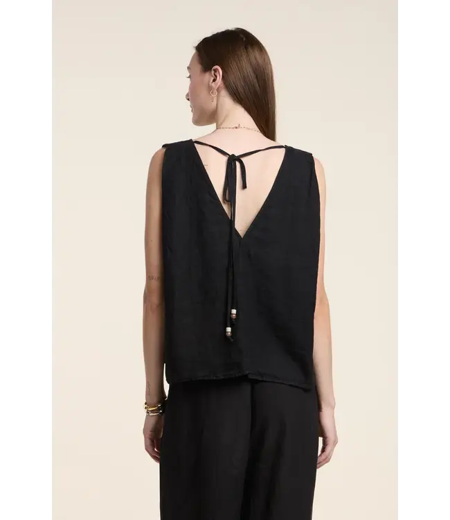 Velvet  Renna woven linen top