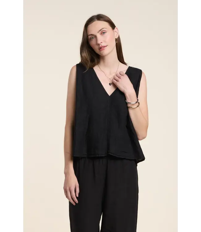 Velvet  Renna woven linen top