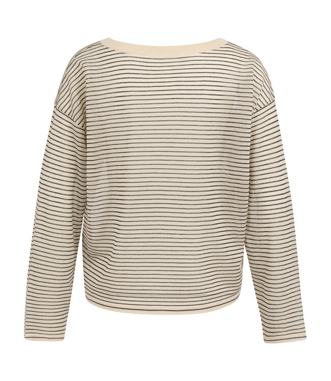 Yaya Fine knitted stripe sweater