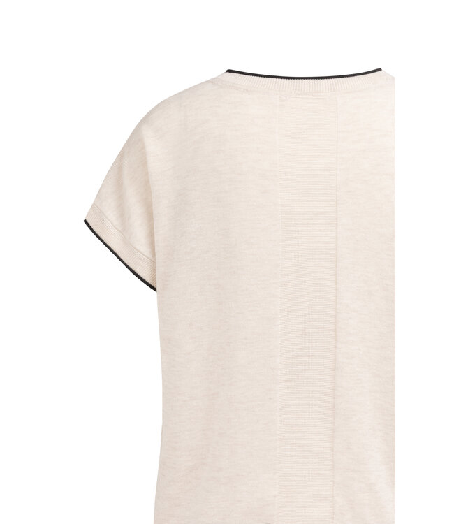 Yaya  Knitted sweater w/rolled edges