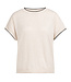 Yaya  Knitted sweater w/rolled edges