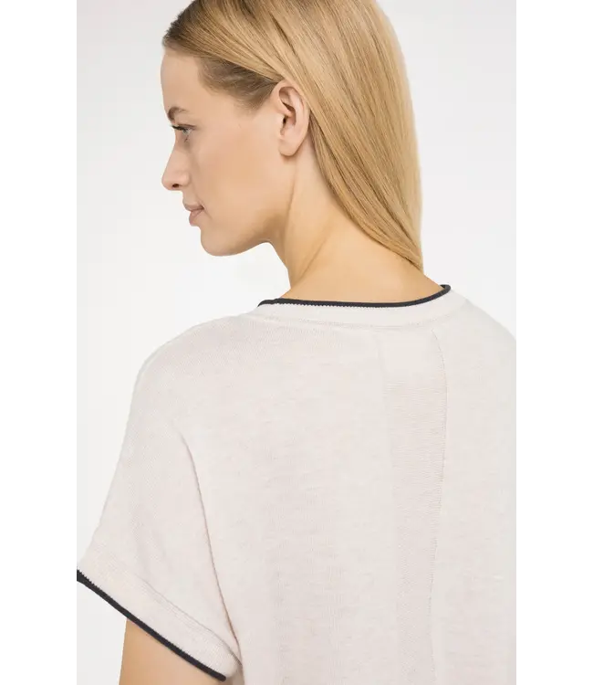 Yaya  Knitted sweater w/rolled edges