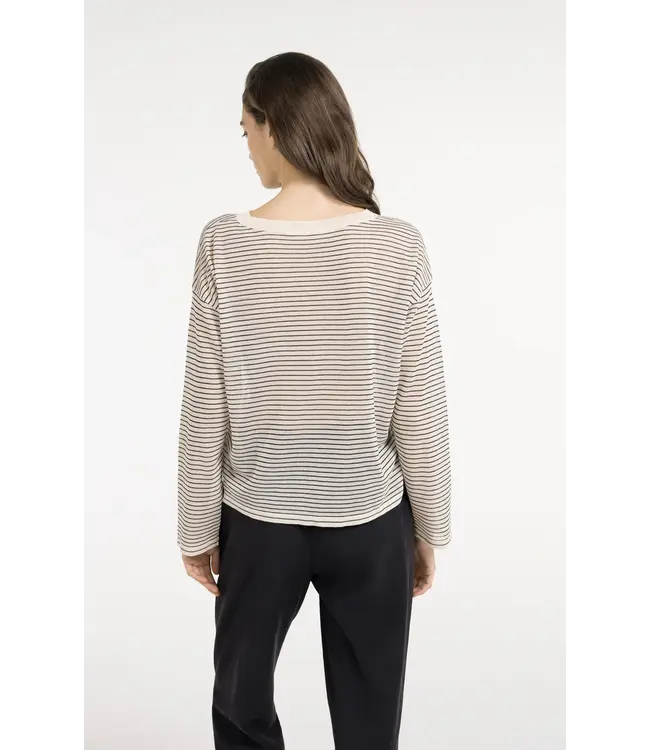 Yaya Fine knitted stripe sweater