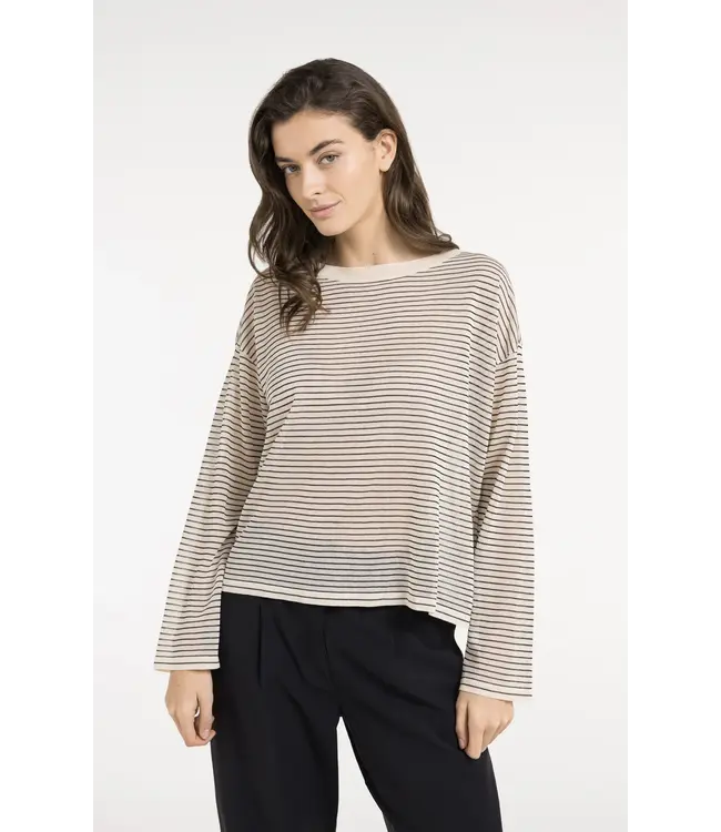 Yaya Fine knitted stripe sweater