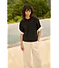 Yaya  Jersey top w/woven details