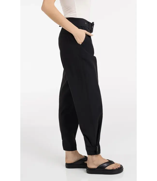 Yaya High waist loose fit trousers