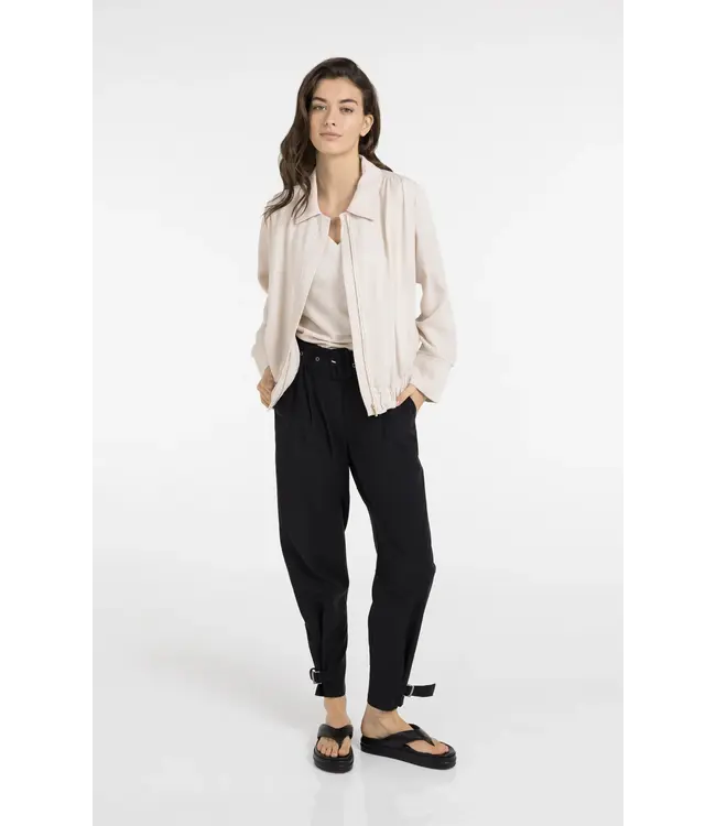 Yaya High waist loose fit trousers