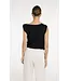Yaya Sleeveless top w/twisted shoulder