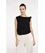 Yaya Sleeveless top w/twisted shoulder