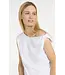 Yaya Sleeveless top w/twisted shoulder