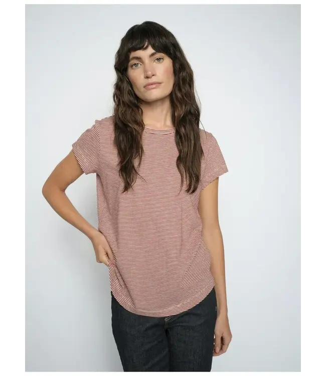 Mos Mosh Campa O-SS stripe tee