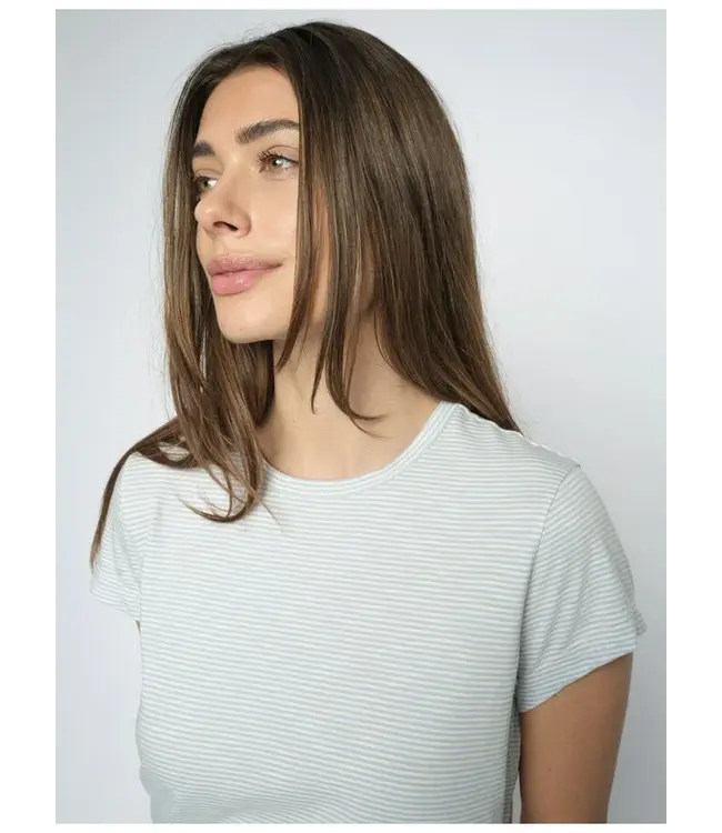 Mos Mosh Campa O-SS stripe tee