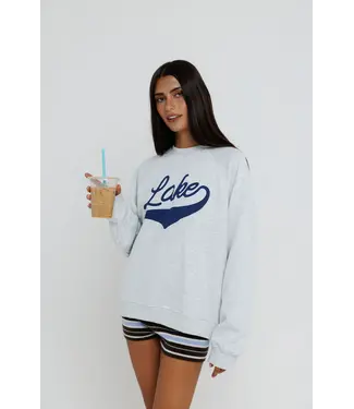 Sunny Somewhere Lake raglan sweatshirt