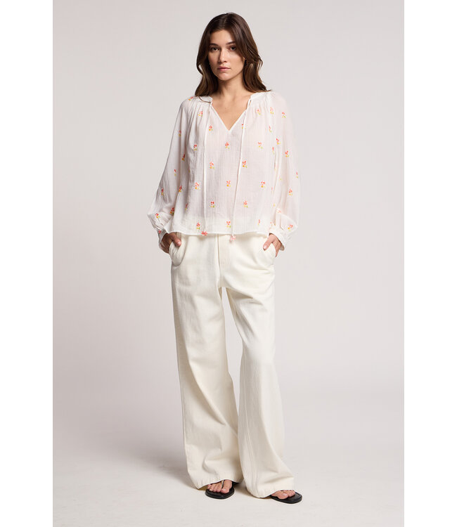 Velvet  Sylvie novelty embroidery top