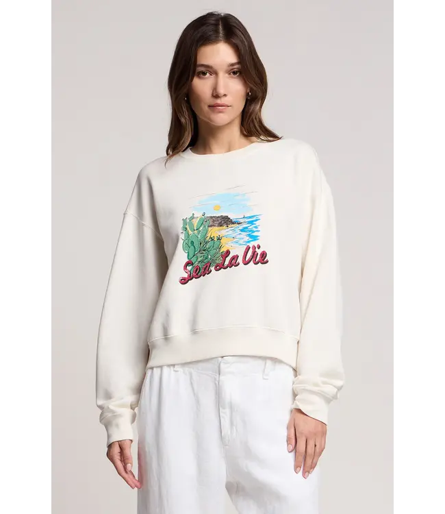 Velvet Kenna graphic fleece top