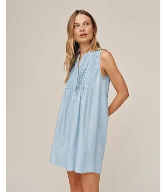 Bella Dahl Sleeveless pintuck dress