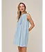 Bella Dahl Sleeveless pintuck dress