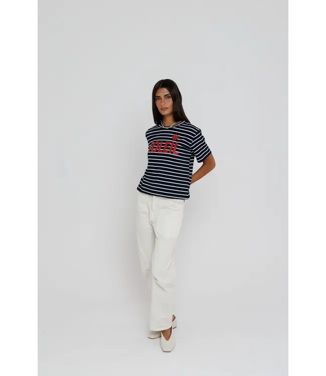 Sunny Somewhere Soleil stripe tee