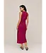 Bella Dahl  Bias midi dress w/beaded belt