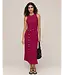 Bella Dahl  Bias midi dress w/beaded belt