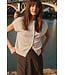 Yaya Sleeveless knit cardigan w/button front