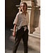 Yaya Jacquard blouse w/short sleeves