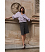 Yaya Satin cardigan w/ribbon trim