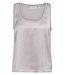 Yaya Satin top w/ribbed neckline