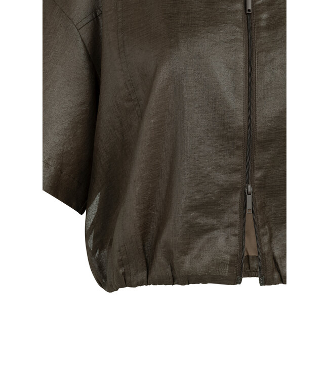 Yaya Blouse jacket w/coated finish